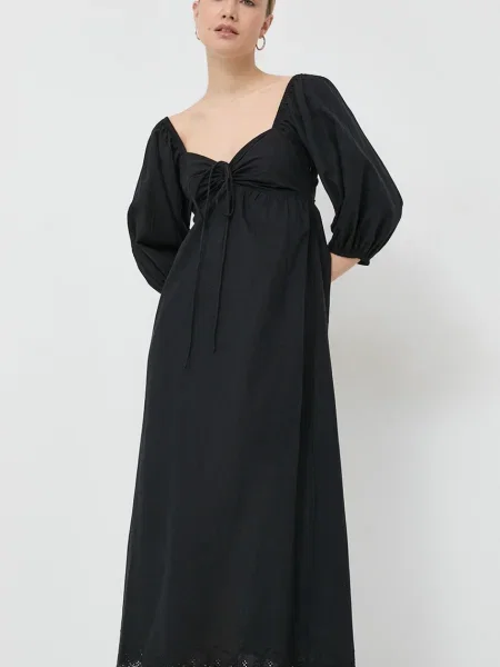 Notes du Nord rochie din Filippa maxi evazati negru