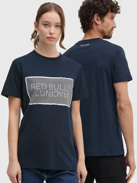 Red Bull Racing x Pepe Jeans kratka majica rdeča