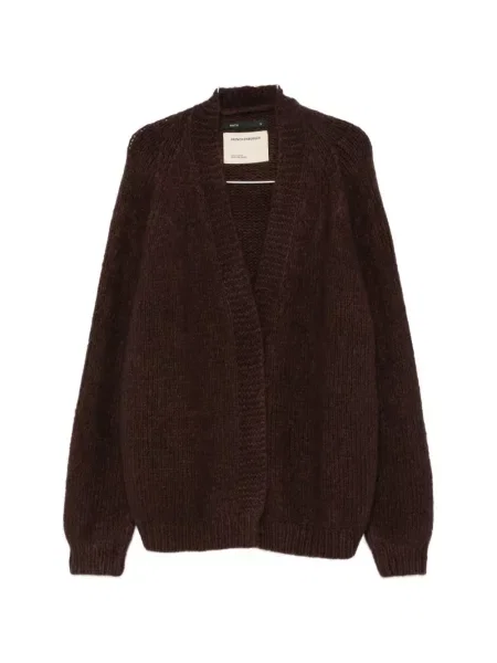 Cardigan Frenckenberger tricotate chunky maro