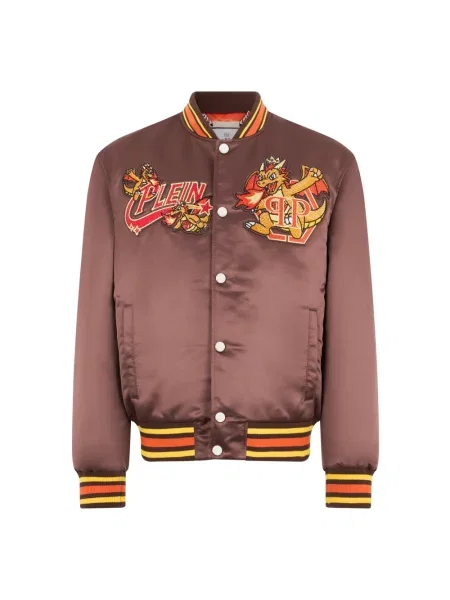 Kurtka bomber Philipp Plein brązowy