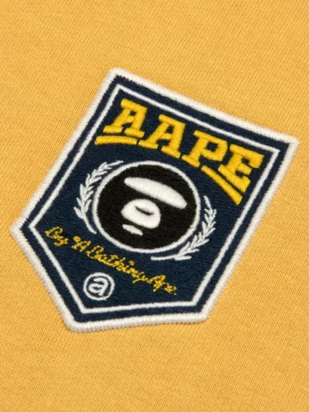 Hanorac cu glugă Aape By A Bathing Ape cu autograf cu cordon galben