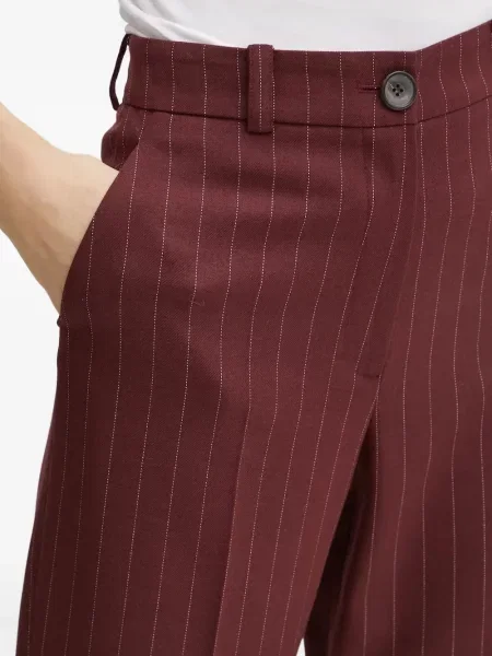 Pantaloni La Mania cu dungi roșu