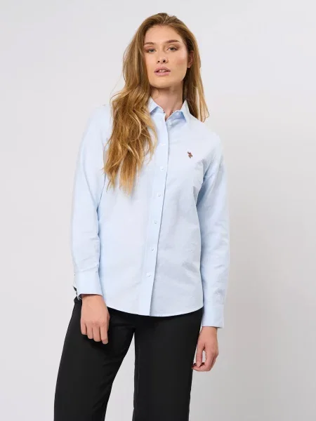 U.S. POLO ASSN. Blúz UWGina pasztellkék