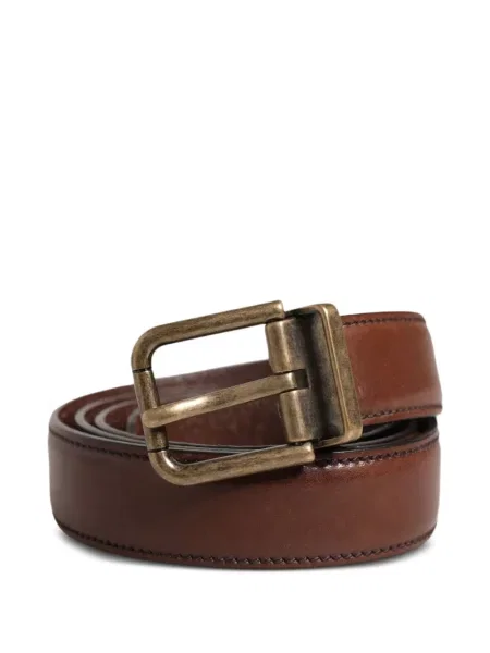 Cu centură curea Dolce & Gabbana din piele maro