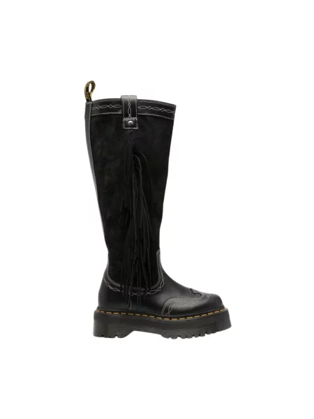 Kozaki Dr. Martens zamszowe czarne