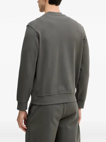 Суитчър Armani Exchange с принт с кръгло деколте зелено