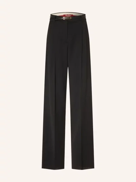 Max Mara Studio Marlene Kalhoty Abetaia černá