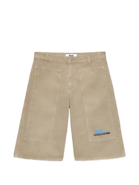 Grafický džínové šortky Msgm