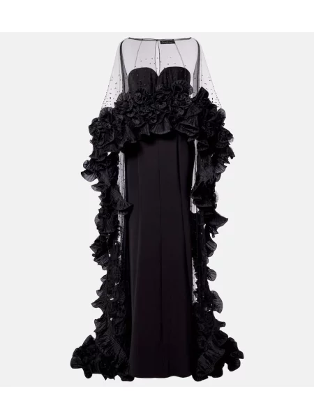 Rochie Jenny Packham cu volane negru