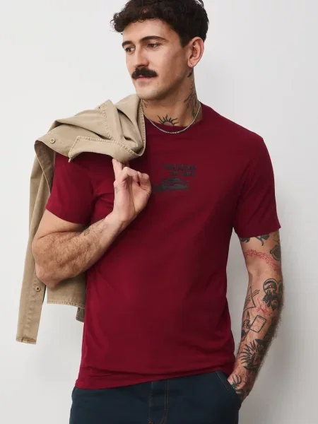 Medicine póló borvörös