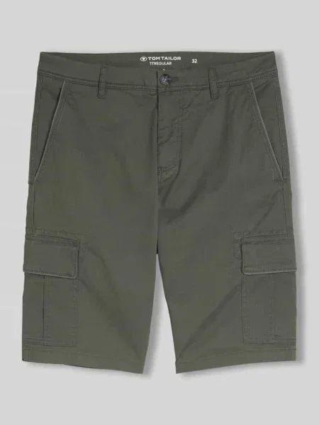 Szorty cargo o kroju regular fit z mieszanki bawełny Tom Tailor