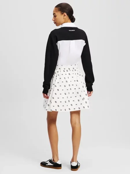 Спідниця Karl Lagerfeld mini розкльошена білий