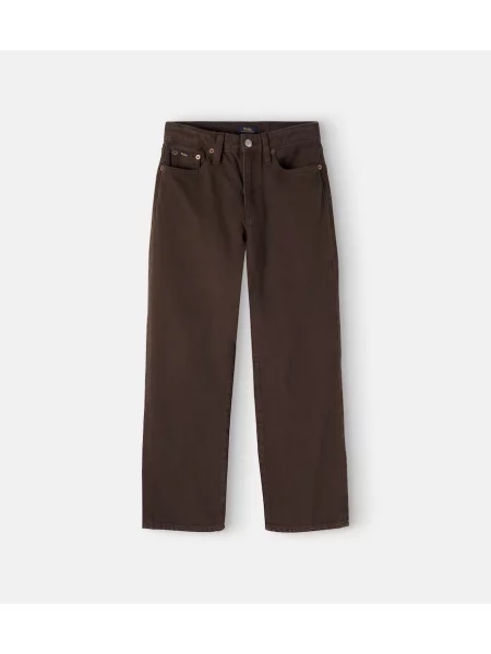 Gyerek egyenes szárú farmernadrág Polo Ralph Lauren barna
