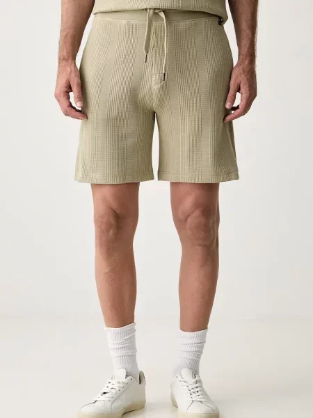 BOSS pantaloni scurți de loungewear pentru bărbați cu Structure Shorts verde