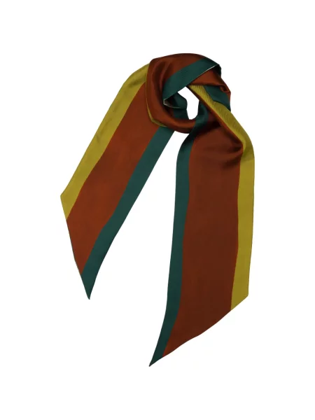 Fular Elizabetta de mătase verde