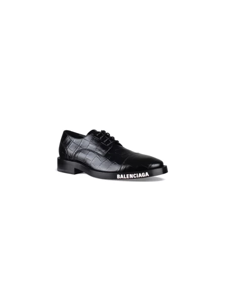 Derby Balenciaga skórzany czarny