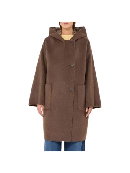 Płaszcz Weekend Max Mara brązowy