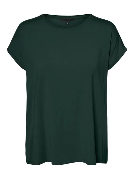 VERO MODA Tricou AVA închis verde
