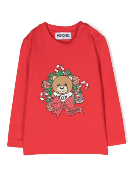 Bluza dziecięca Moschino czerwona