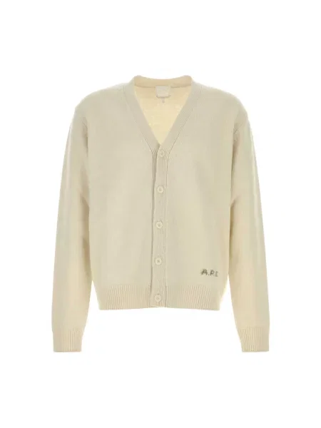 Kardigan A.p.c. wełniany biały