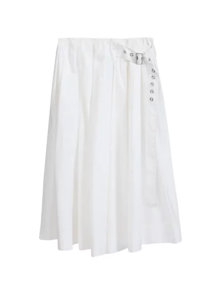 Fustă midi 3.1 Phillip Lim până la genunchi alb