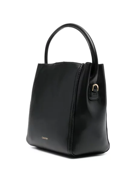 Geantă bucket Calvin Klein cu autograf negru
