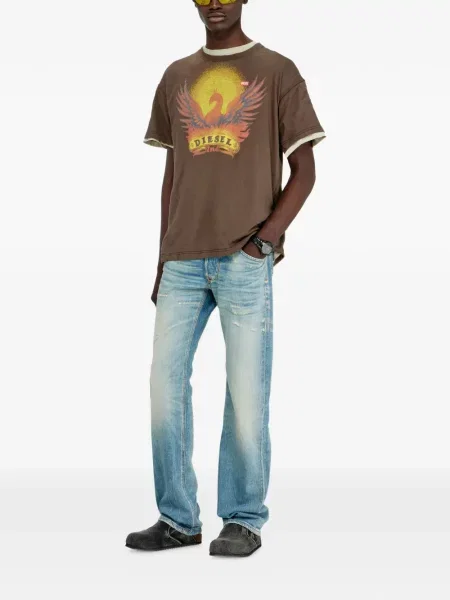 Tricou Diesel maro