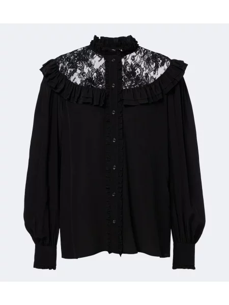 Bluză Chloé de mătase negru