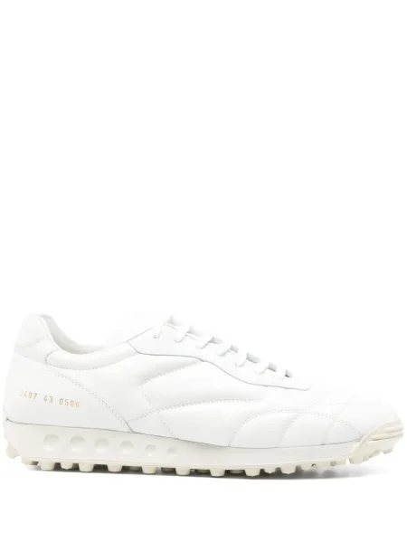Sneakerși Common Projects din piele alb