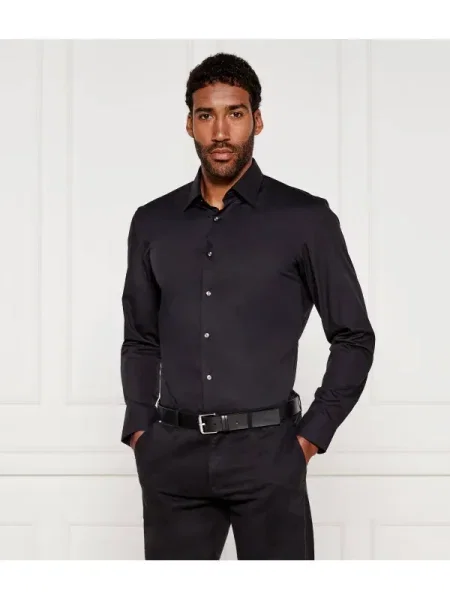 BOSS BLACK Cămașă negru