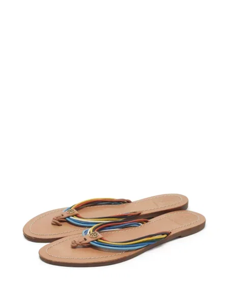 Chiloți tanga Tory Burch din piele albastru