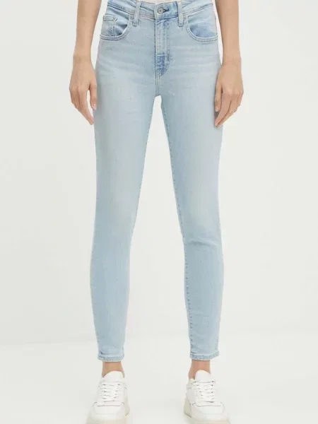 Дънки Levi's HIGH RISE SKINNY синьо