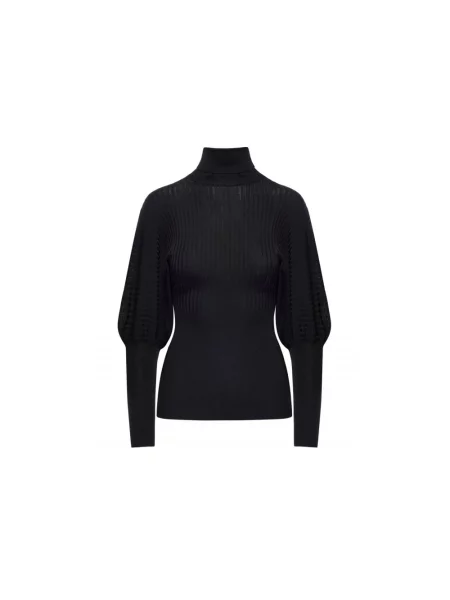 Sweter z golfem Beatrice B czarny