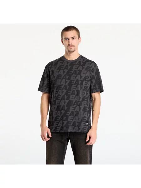 Тениска Emporio Armani с десен сиво