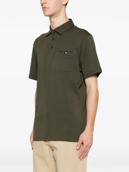 Tricou polo Barbour verde