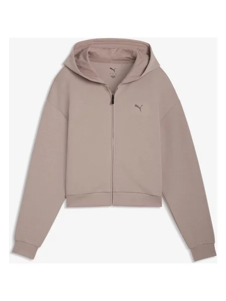 Bluza z kapturem Puma Cloudspun Full Zip S beżowe