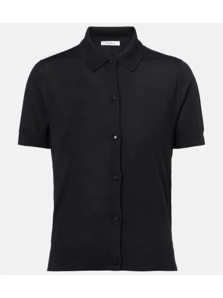 Cămașă Max Mara de lână negru