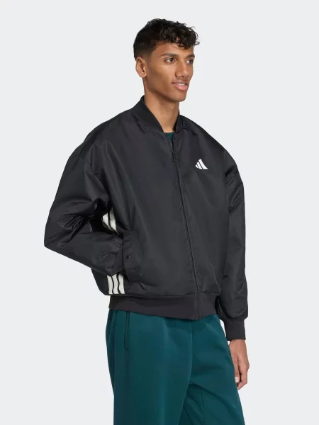 ADIDAS SPORTSWEAR Športová bunda Stadium čierna biela