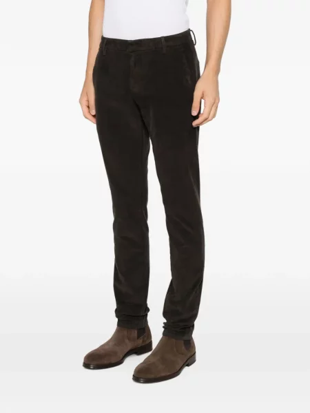 Pantaloni Dondup de catifea cord maro