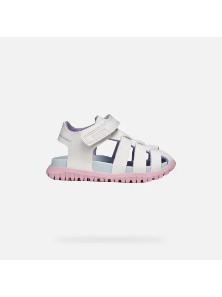 Sandały GEOX B SANDAL FUSBETTO GI biały