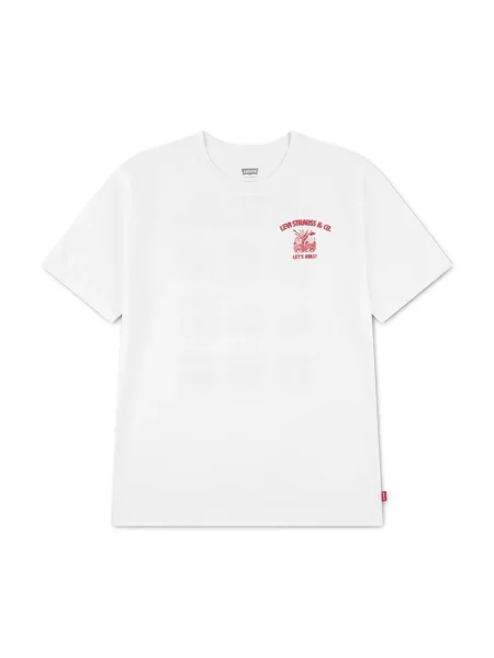 Levi's majica za djecu s pamukom ROLL MODE TEE bijela