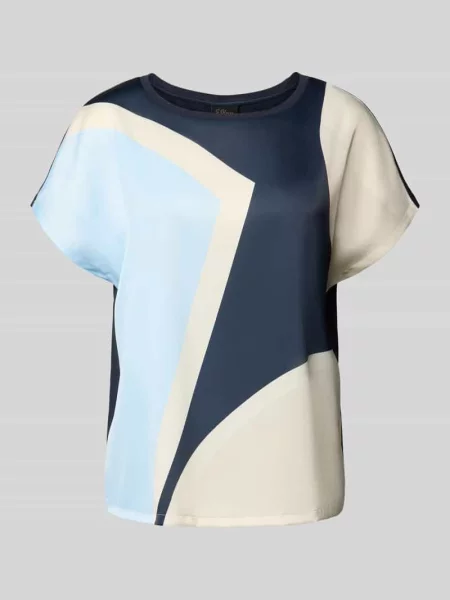 Oversized t-shirt z mieszanki S.oliver Black Label