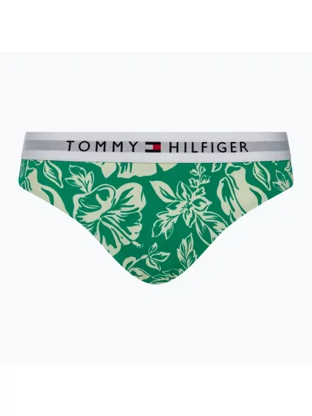 Klasické bikiny Tommy Hilfiger s potiskem s tropickým vzorem zelené