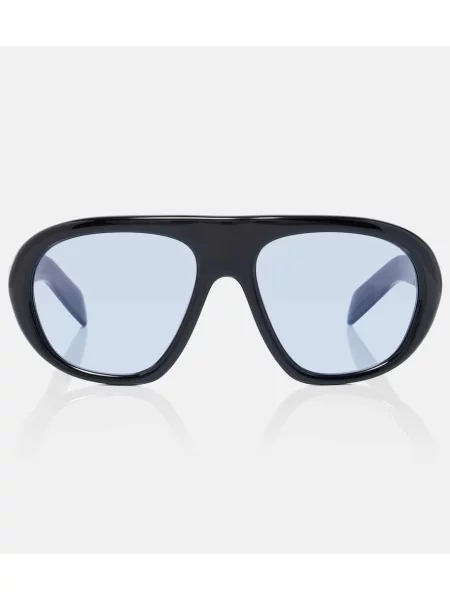 Ochelari de soare aviator Prada cu autograf negru