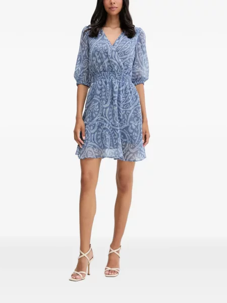 Rochie Morgan cu imagine cu model paisley plic albastru