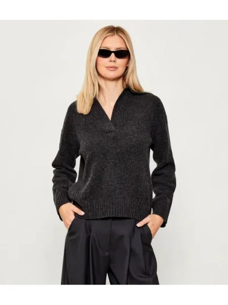 Marella SPORT De lână pulover DOTTO | Relaxed fit negru