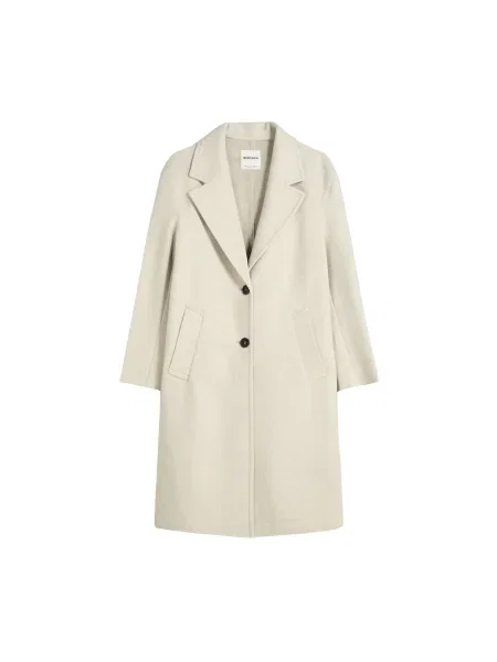 Bershka Palton de primăvară-toamnă crem