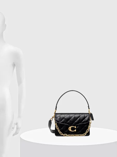 Кожаная сумка Coach черная
