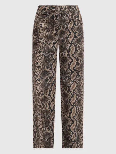 Джинси PARURE в принт рептилії Max & Co коричневі