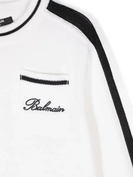 Sweter dziecięcy Balmain biały